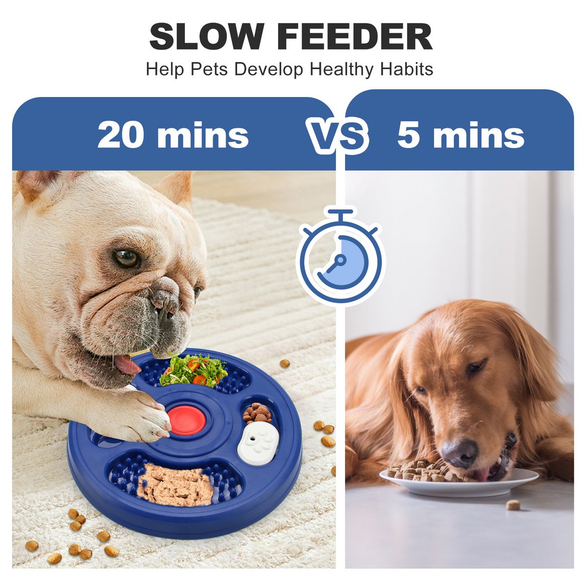 Dog Licking Plate Puzzle Treat Dispenser