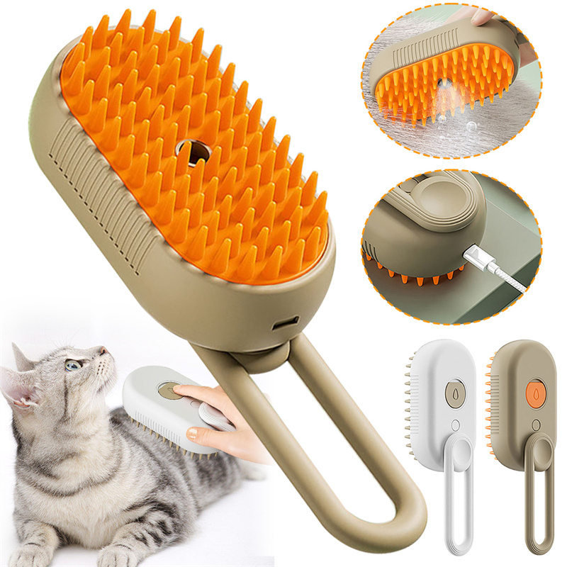 3-in-1 Self-Cleaning Pet Grooming Brush