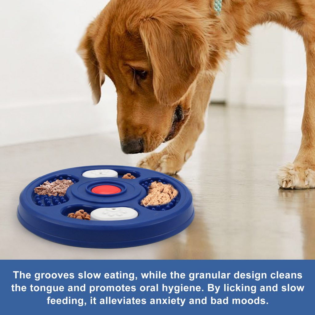 Dog Licking Plate Puzzle Treat Dispenser