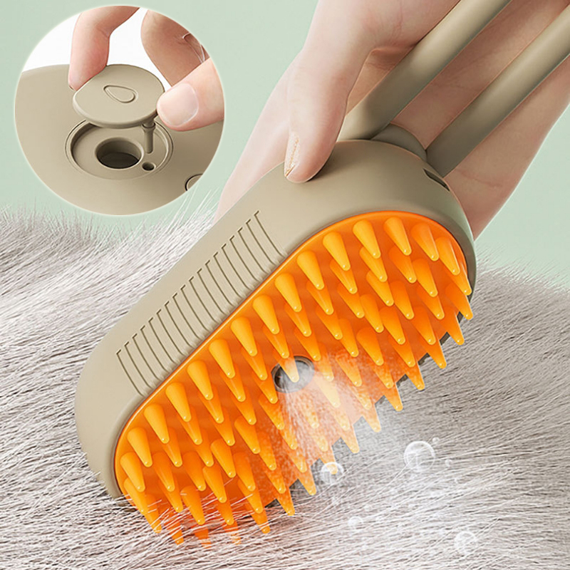 3-in-1 Self-Cleaning Pet Grooming Brush