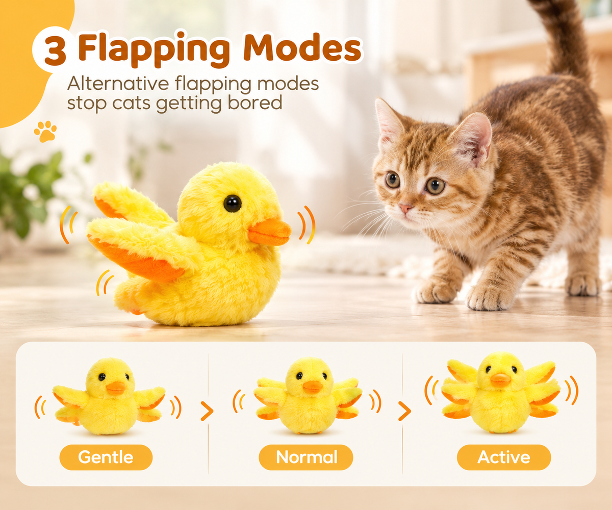 Automatic Electric Duck Cat Toy